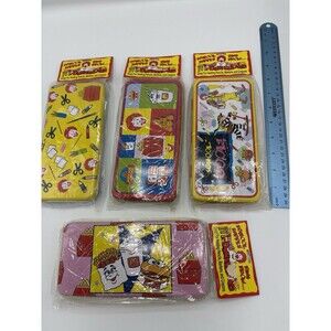 Vintage McDonald's Happy School Tin Pencil Case New in Package Lot of 4 Collect